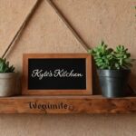 Rustic sign mid-craft with twine, plant, and crate—Kylie’s DIY sign hack vibe